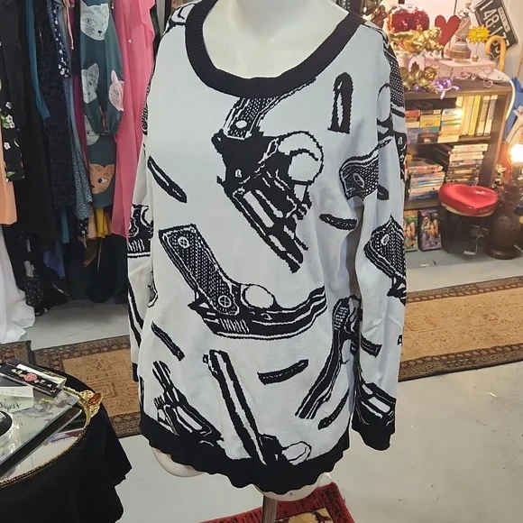 Betsey Johnson gun sweater